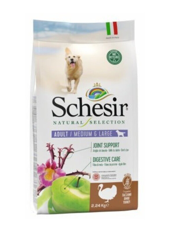 

Schesir Natural Selection Dry Medium & Large Dog Food with Turkey, 9.6 Kg