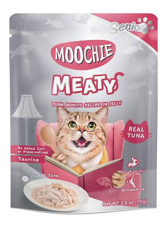 

Moochie Tuna & Bonito Jelly Pouch Cat Wet Food, 70g