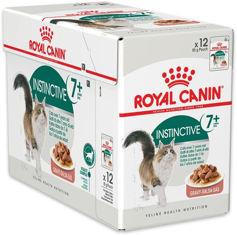 

Royal Canin Feline Health Nutrition Instinctive +7 Gravy Cat Wet Food Pouches, 12 x 85g