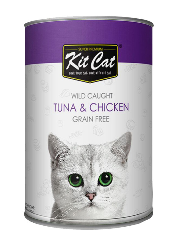 

Kit Cat Wild Caught Tuna & Chicken Cat Wet Food, 400g