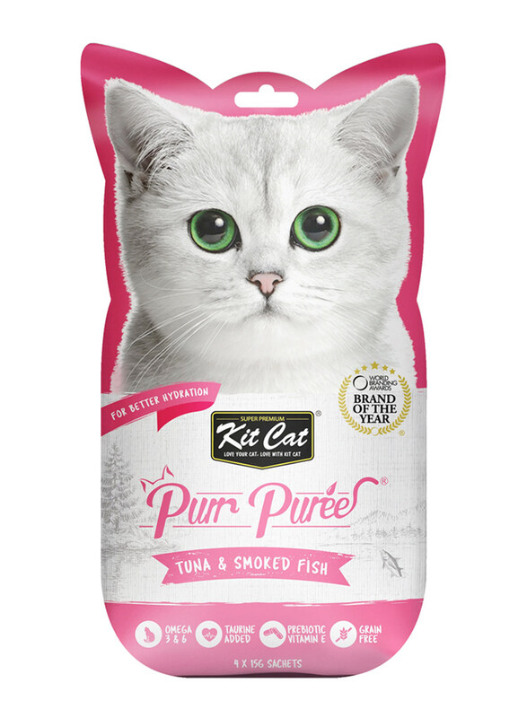 

Kit Cat Purr Puree Tuna & Smoked Fish Cat Wet Food, 60g