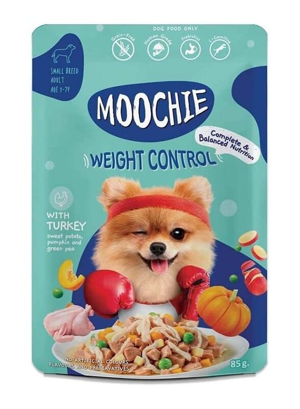 

Moochie Weight Control Casserole with Turkey Dog Wet Food, 85g