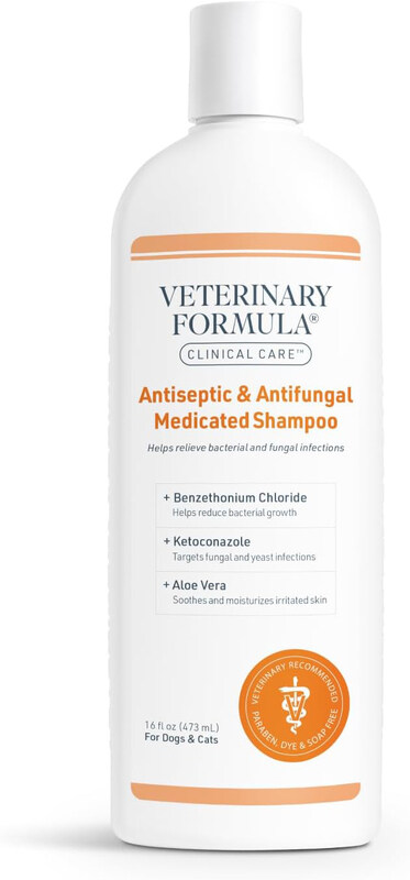 

Veterinary Formula Clinical Care Antiseptic & Antifungal Medicated Shampoo For Dogs & Cats, 473ml
