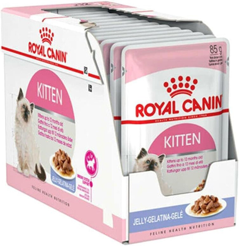 

Royal Canin Feline Health Nutrition Kitten Jelly Cat Wet Food, 12 x 85g
