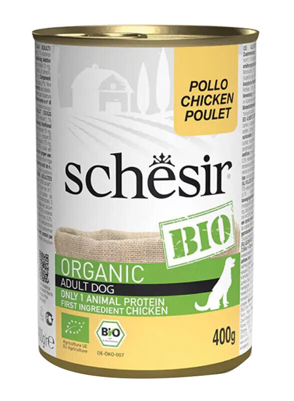 

Schesir Bio Chicken Can Wet Dog Food, 400g