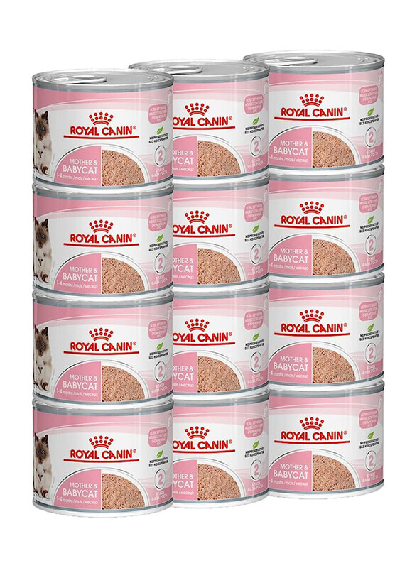 

Royal Canin Mother & Babycat Mousse Wet Food for Cats, 12 x 195g