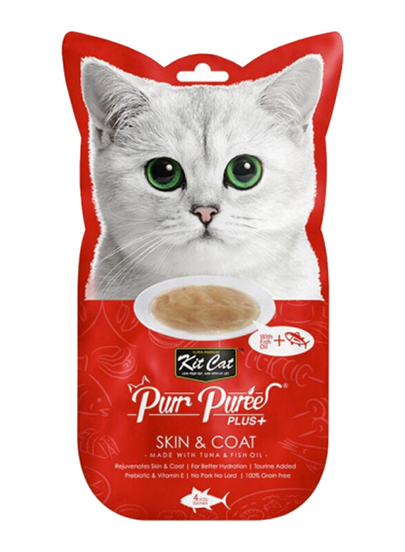 

Kit Cat Purr Puree Tuna (Skin & Coat) Cat Wet Food, 60g