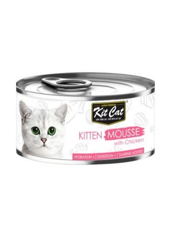 

Kit Cat Chicken Mousse Cat Wet Food, 80g