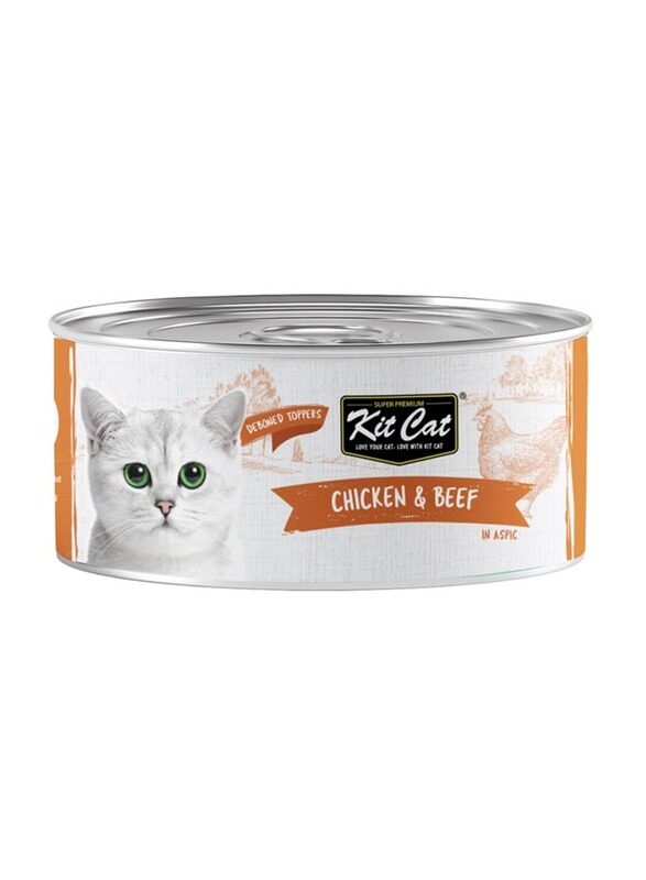 

Kit Cat Chicken & Beef Cat Wet Food Can, 80g