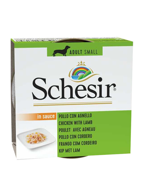 

Schesir Chicken Fillets & Lamb In Jelly Can Wet Dog Food, 340g