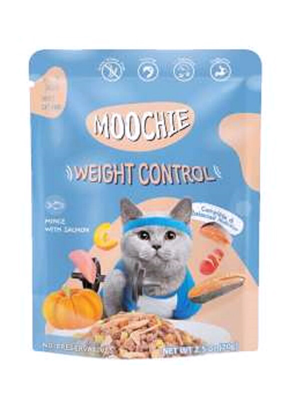 

Moochie Mince & Salmon Pouch Cat Wet Food, 70g