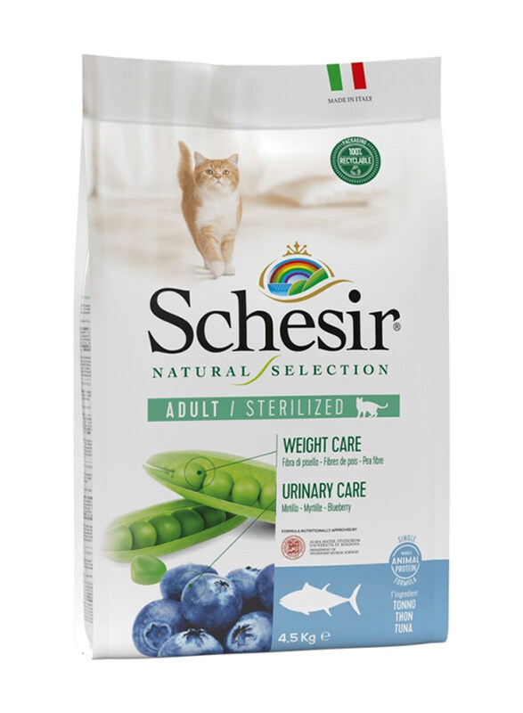 

Schesir Natural Selection Sterilized Tuna Dry Cat Food, 4.5 Kg