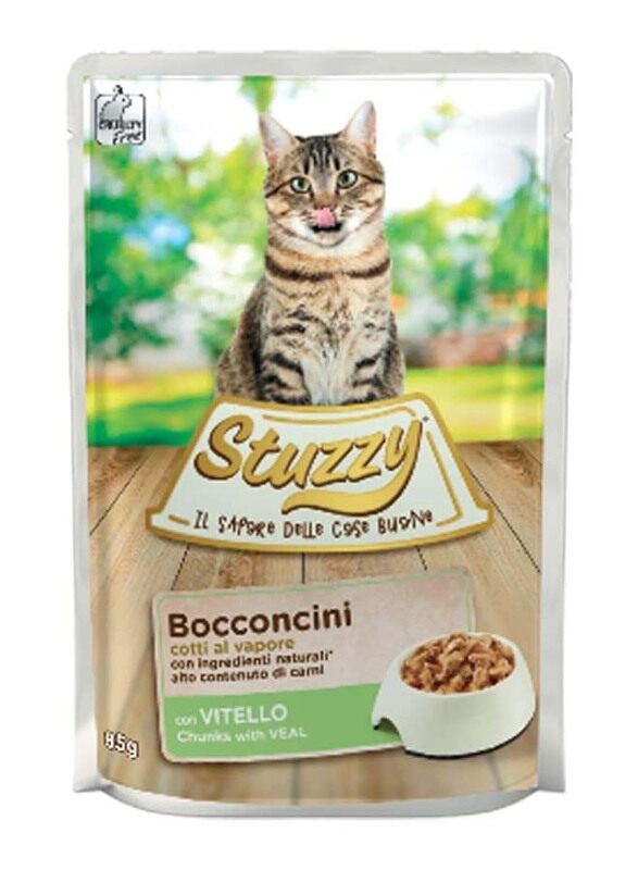 

Stuzzy Cat Chunks with Veal, 85g