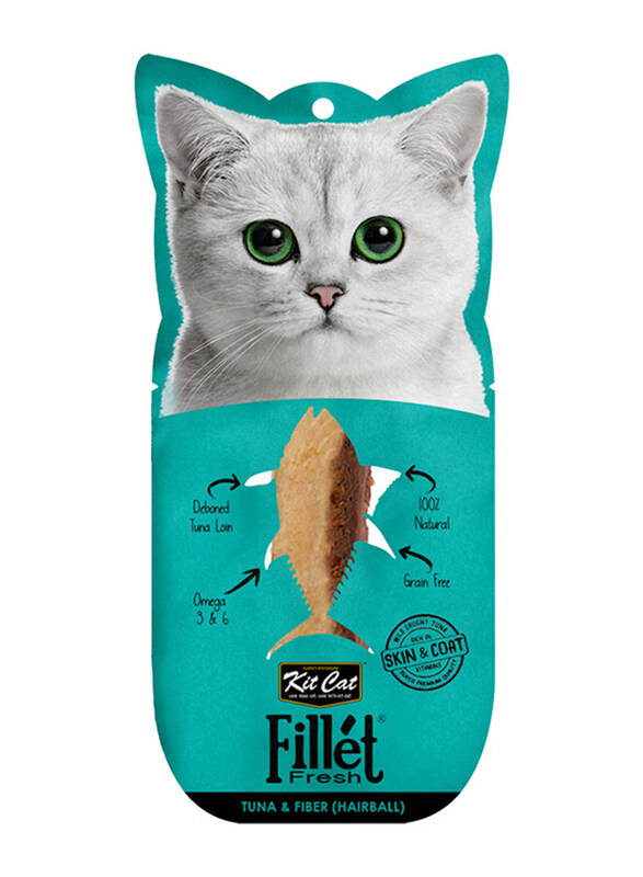 

Kit Cat Fillet Fresh Hairball Care Wet Cat Food with Tuna & Fiber, 30g