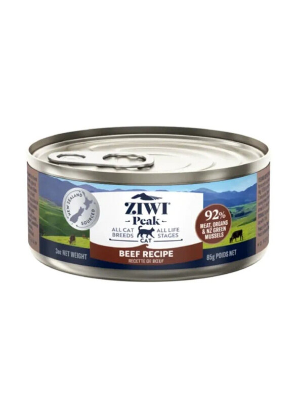 

Ziwi Peak Beef Cat Wet Food-Tin, 85g