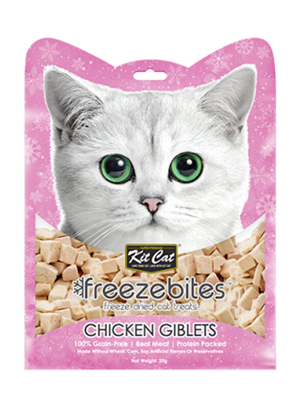 

Kit Cat Freezebites Chicken Giblet Cat Dry Food, 20g