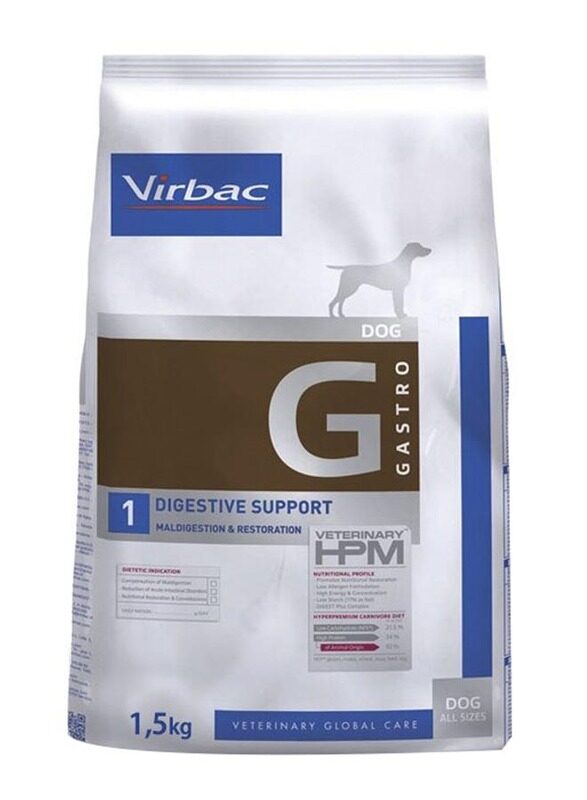

Virbac Veterinary HPM G1 Digestive Support Dog Dry Food, 1.5 KG