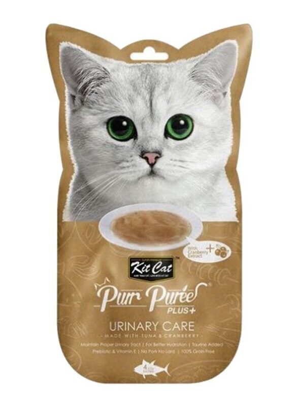 

Kit Cat Tuna Urinary Purr Puree Cats Wet Food, 60g