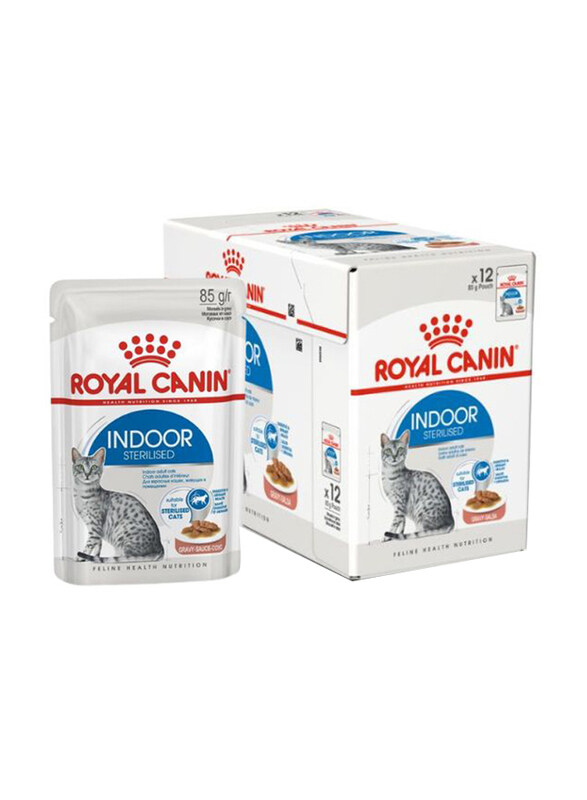 

Royal Canin Indoor Sterilised Wet Food for Cats, 12 x 85g