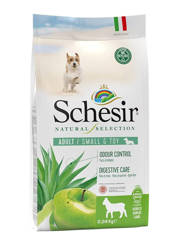 

Schesir Natural Selection Dry Adult Small and Toy Dog Food with Lamb, 2.24 Kg