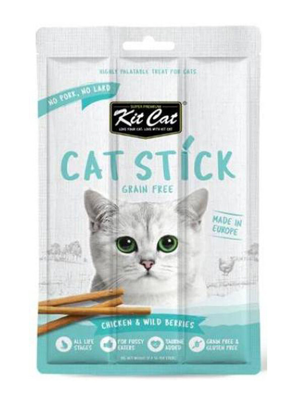 

Kit Cat Stick Chicken & Wild Berries Cat Dry Food, 15g