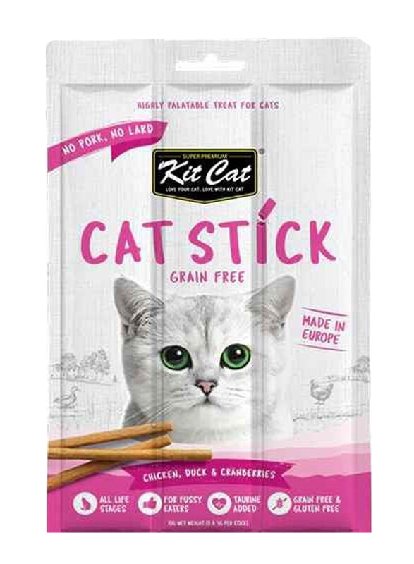 

Kit Cat Chicken Duck & Cranberries Stick Cats Wet Food, 15g