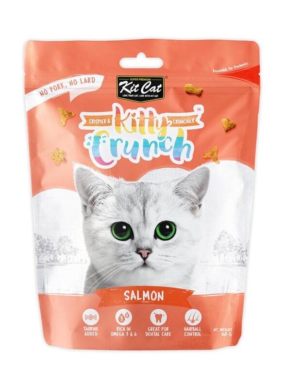 

Kit Cat Salmon Kitty Crunch Cats Dry Food, 60g