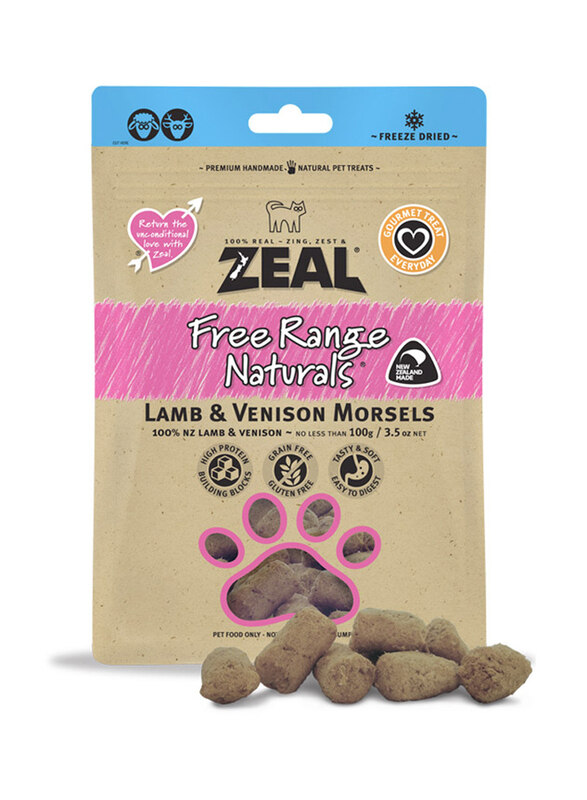 

Zeal Cat Freeze Dried Lamb & Venison Morsels, 100g