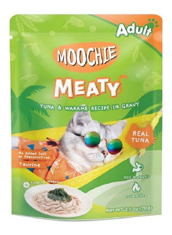 

Moochie Tuna & Wakame Gravy Pouch Cat Wet Food, 70g