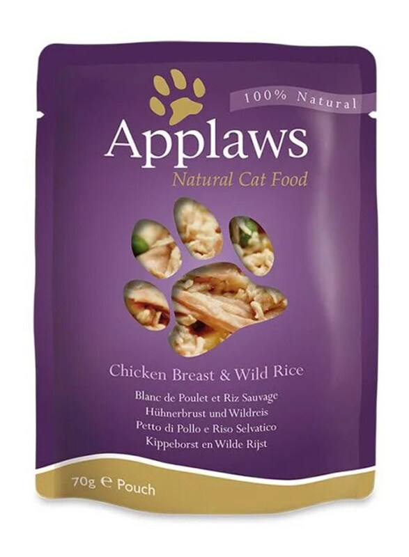 

Applaws Chicken Breast & Wild Rice Cat Wet Food Pouch, 70g