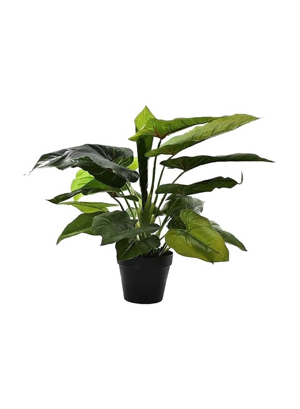 

Generic Nearly Natural Real Touch Artificial Calla Plant Fake Leave, 65 x 65 x 50cm, Green/Brown