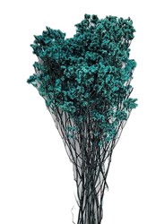 Real Dry Limonium Flower Bunch with Many Stem, 30 x 30 x 60cm, Blue