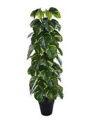 Nearly Natural Real Touch Artificial Money Plant, 80 x 80 x 150cm, Green/Brown