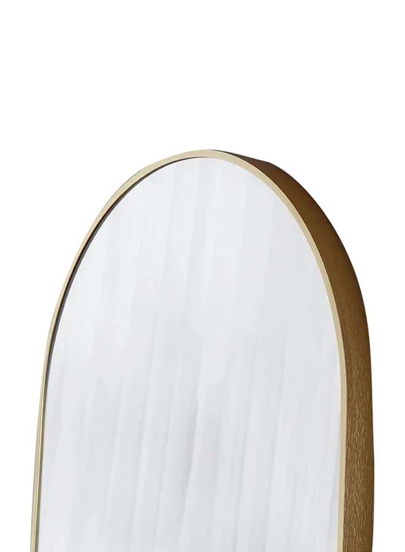 Half Moon Shape Aluminium Arch Mirror for Standing Floor, Clear