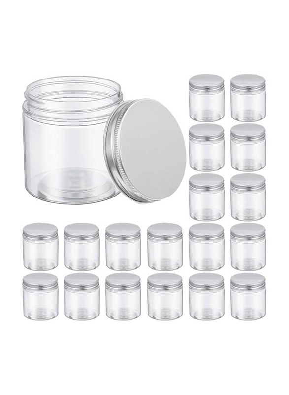 Plastic Jar Container For Food Items, 300ml, Clear