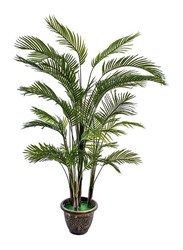 Nearly Natural Real Touch Artificial Palm Plant, 150 x 150 x 210cm, Green/Brown