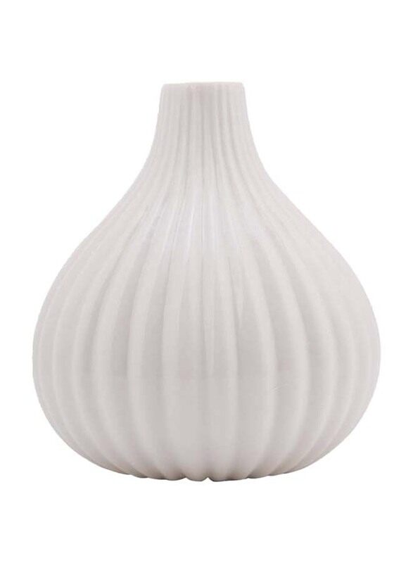 

Generic Small Coffee Table Ceramic Vase, 10X2X9cm, White