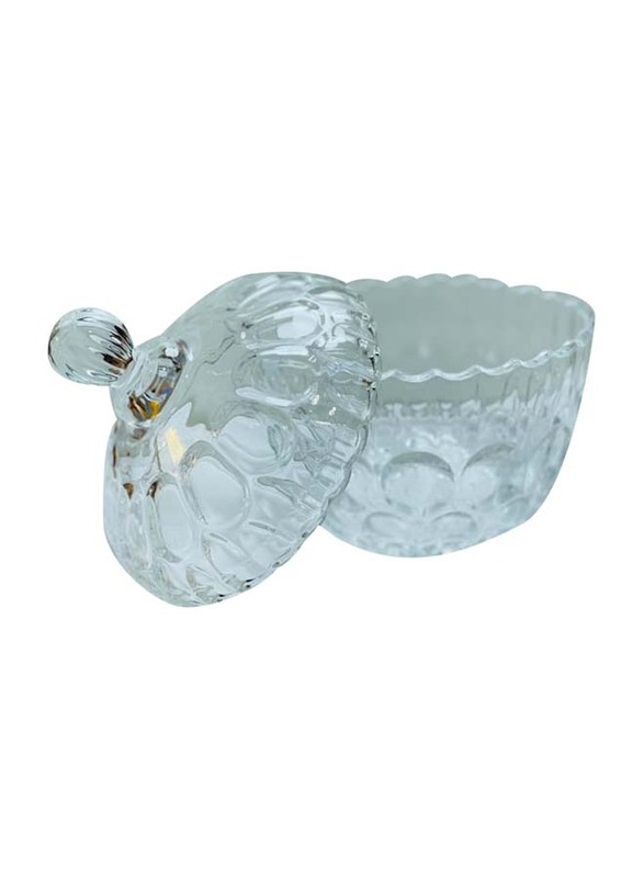 2-Piece Crystal Candy Jar, 8.8Cm, Clear