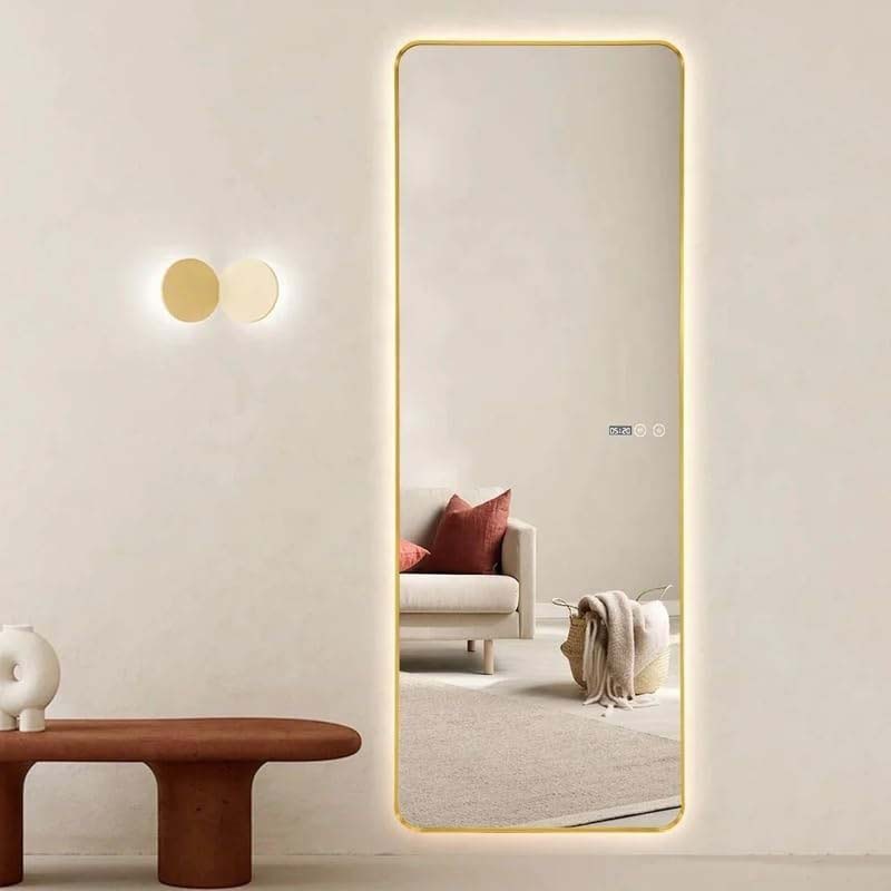 Rectangular Shape Framed Mirror for Home Wall Decoration, 60 x 60 x 150cm, Clear