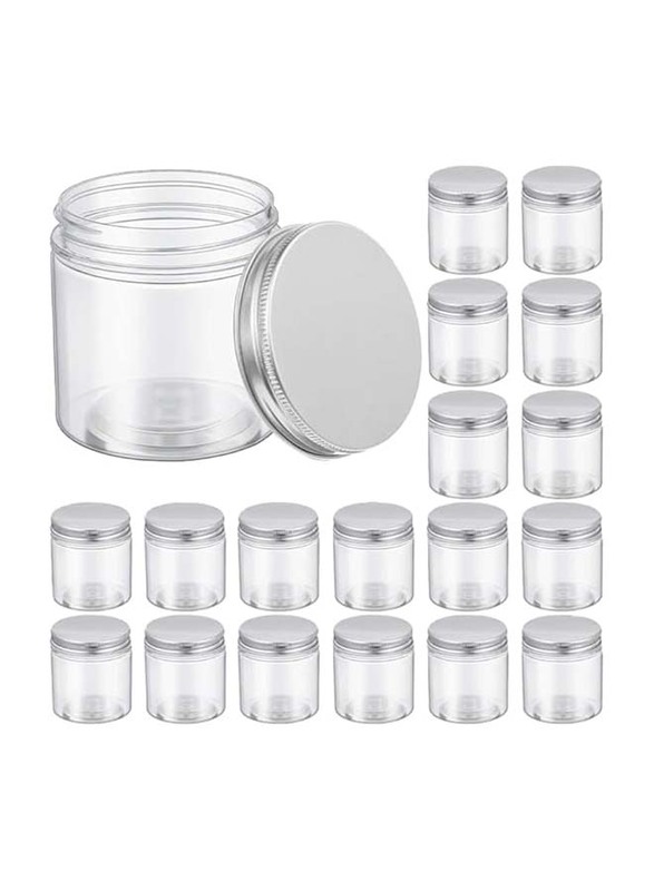 Plastic Jar Container for Food Items, 18 x 150ml, Transparent