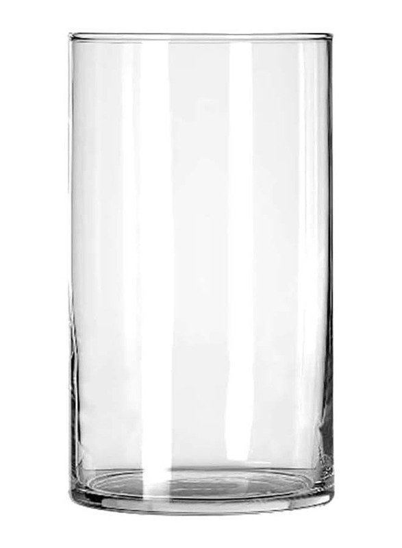 Glass Cylinder Vase, 12 x 12 x 40cm, Transparent