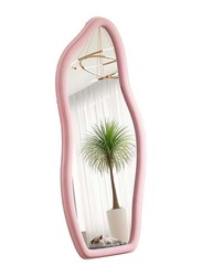 Irregular Shape Floor Mirror, 80 x 80 x 180cm, Pink