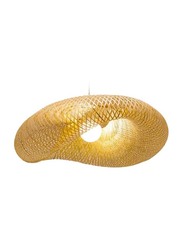 Ratan Pendant Big Lamp, Warm Light