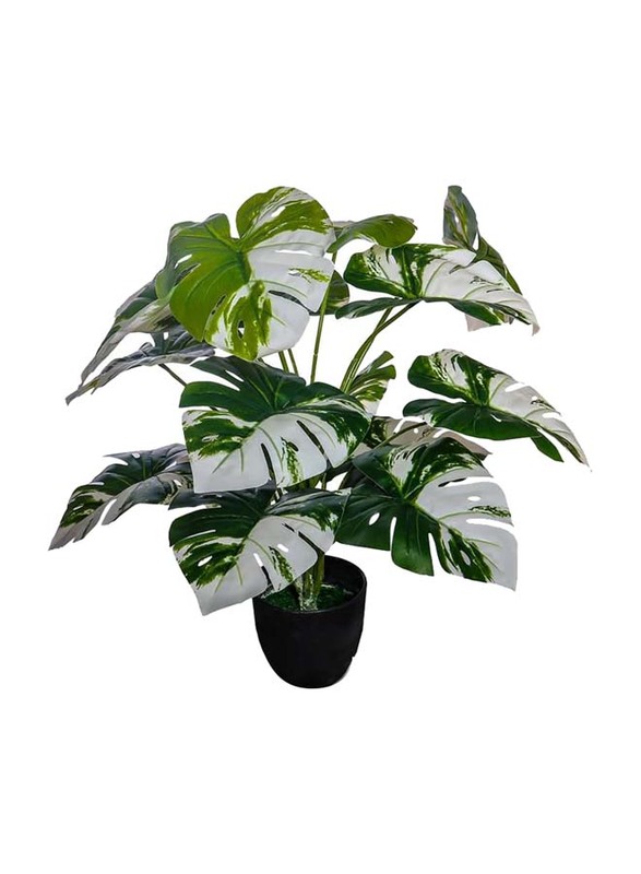 Nearly Natural Real Touch Artificial Monstera Plant, 50 x 50 x 60cm, Green/Brown