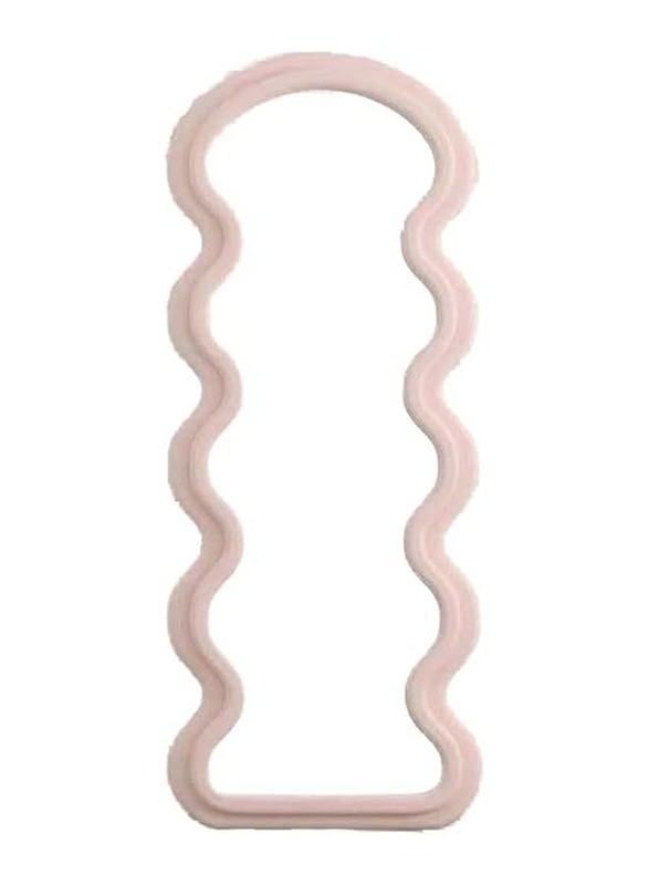 Wavy Shape Full Length Mirror, 80 x 81 x 180cm, Pink