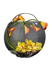 Glass Fish Bowl, 8 x 8 x 8cm, Transparent