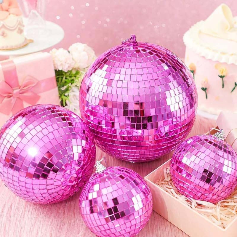 Disco Ball, 50Cm, Pink