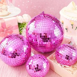 Disco Ball, 50Cm, Pink