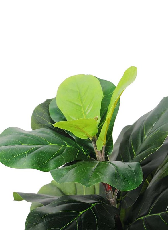 Nearly Natural Real Touch Artificial Fiddle Leaf, 100 x 100 x 190cm, Green/Brown