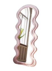 Wavy Shape Full Length Mirror, 80 x 81 x 180cm, Pink